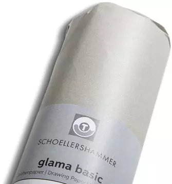 Een Schoellershammer Glama Basic schetspapier, 60 g/m², rol van 0,33 x 20 m koop je bij ShopXPress
