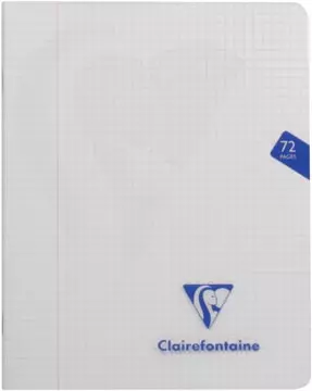 Een Clairefontaine schrift mimesys voor ft A5, 72 bladzijden, kaft in PP, geruit 5 mm, geassorteerde kleuren koop je bij ShopXPress