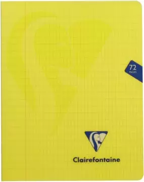 Een Clairefontaine schrift mimesys voor ft A5, 72 bladzijden, kaft in PP, geruit 4 x 8, geassorteerde kleuren koop je bij ShopXPress