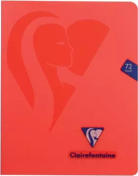 Een Clairefontaine schrift mimesys voor ft A5, 72 bladzijden, kaft in PP, geruit 4 x 8, geassorteerde kleuren koop je bij ShopXPress