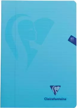 Een Clairefontaine schrift mimesys voor ft A4, 80 bladzijden, kaft in PP, gelijnd, geassorteerde kleuren koop je bij ShopXPress