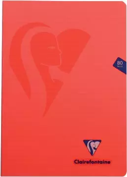 Een Clairefontaine schrift mimesys voor ft A4, 80 bladzijden, kaft in PP, gelijnd, geassorteerde kleuren koop je bij ShopXPress