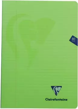 Een Clairefontaine schrift mimesys voor ft A4, 80 bladzijden, kaft in PP, gelijnd, geassorteerde kleuren koop je bij ShopXPress