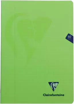 Een Clairefontaine schrift mimesys voor ft A4, 80 bladzijden, kaft in PP, geruit 4 x 8, geassorteerde kleuren koop je bij ShopXPress