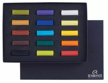 Een Rembrandt softpastels, starterset met 15 halve pastels koop je bij ShopXPress