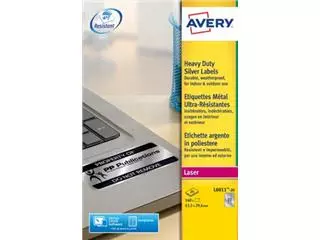 Avery ultrasterke zilverkleurige etiketten producten bestel je eenvoudig online bij Supplierz BV