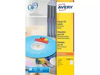 Avery full size laseretiketten voor CD/DVD producten bestel je eenvoudig online bij Supplierz BV