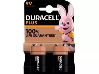 Duracell Plus 100% 9V alkalinebatterijen producten bestel je eenvoudig online bij Supplierz BV