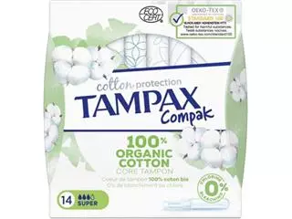 Tampax Cotton tampons producten bestel je eenvoudig online bij Supplierz BV