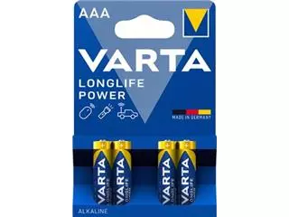 Varta batterijen Longlife Power producten bestel je eenvoudig online bij Supplierz BV