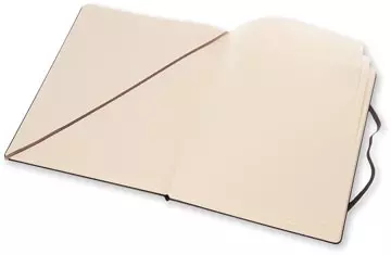 Een Moleskine notitieboek, ft 19 x 25 cm, gelijnd, harde cover, 192 blad, zwart koop je bij ShopXPress