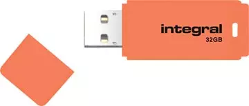 Een Integral Neon USB 2.0 stick, 32 GB, oranje koop je bij ShopXPress