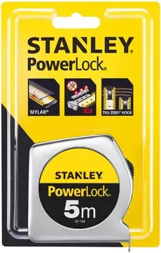 Een Stanley rolmeter Powerlock 5 m x 19 mm koop je bij ShopXPress