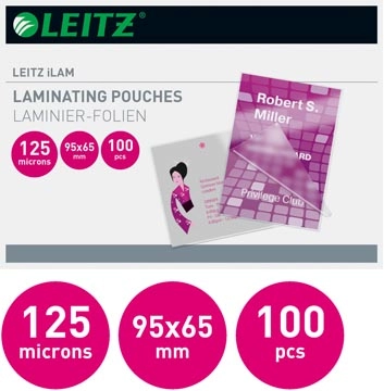 Een Leitz Eva lamineerhoes ft 65 x 95 mm, 250 micron (2 x 125 micron), pak van 100 stuks koop je bij ShopXPress