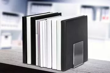 Een MAUL boekensteun acryl 10X8X10cm set 2 helder transparant koop je bij ShopXPress