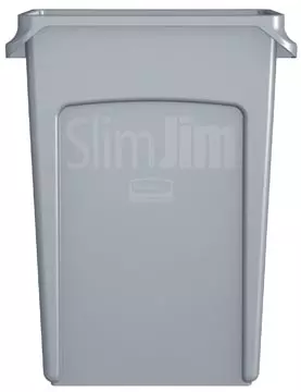 Een Rubbermaid afvalcontainer Slim Jim, 87 liter, grijs koop je bij ShopXPress