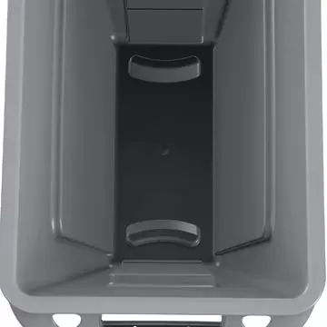 Een Rubbermaid afvalcontainer Slim Jim, 87 liter, grijs koop je bij ShopXPress