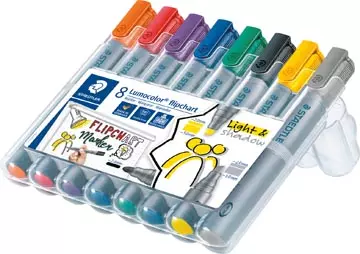Een Staedtler merkstift Lumocolor Flipchart 8 stuks koop je bij ShopXPress