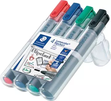 Een Staedtler merkstift Lumocolor Flipchart 4 stuks koop je bij ShopXPress