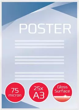 Een GBC Document lamineerhoes ft A3, 150 micron (2 x 75 micron), pak van 25 stuks koop je bij ShopXPress