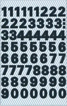 Een Avery Etiketten cijfers en letters 0-9, 2 blad, zwart, waterbestendige folie koop je bij ShopXPress