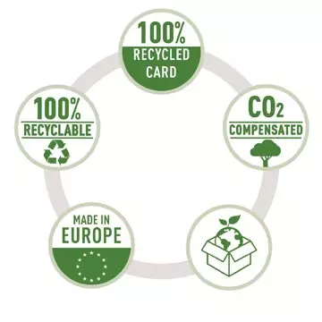 Een Leitz Recycle snelhechtmap, ft A4, 100 % gerecycleerde karton, zwart koop je bij ShopXPress