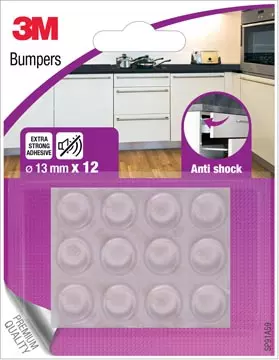 Een 3M Bumpers, Anti shock, 13 mm, blister van 12 stuks koop je bij ShopXPress