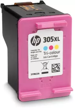 Een HP inktcartridge 305XL, 200 pagina's, OEM 3YM63AE, 3 kleuren koop je bij ShopXPress
