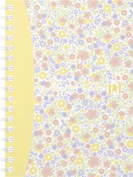 Een Oxford Floral softcover spiraalschrift, ft A6, 50 vel, geruit 5 mm, 4 geassorteerde designs koop je bij ShopXPress