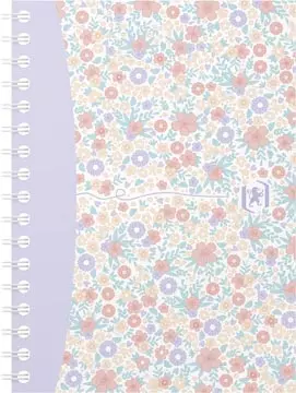 Een Oxford Floral softcover spiraalschrift, ft A6, 50 vel, geruit 5 mm, 4 geassorteerde designs koop je bij ShopXPress