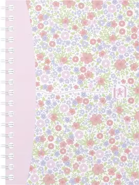 Een Oxford Floral softcover spiraalschrift, ft A6, 50 vel, geruit 5 mm, 4 geassorteerde designs koop je bij ShopXPress