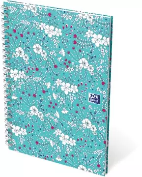 Een Oxford Floral hardcover spiraalschrift, ft B5, 60 vel, gelijnd, 3 geassorteerde designs koop je bij ShopXPress