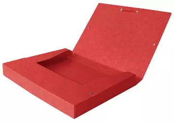 Een Elba elastobox Oxford Top File+ rug van 4 cm, rood koop je bij ShopXPress