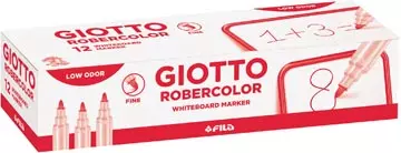 Een Giotto Robercolor whiteboardmarker fijn, ronde punt, rood koop je bij ShopXPress