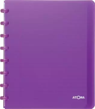 Een Atoma Trendy schrift, ft A5+, 120 bladzijden, gelijnd, met 6 tabbladen, in geassorteerde kleuren koop je bij ShopXPress