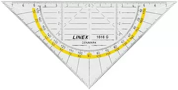 Een Linex geodriehoek 1616G, 16 cm koop je bij ShopXPress