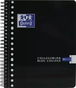 Een Oxford School collegeblok, ft A5+, 160 bladzijden, 17-gaats, gelijnd, assorti, 3 stuks koop je bij ShopXPress