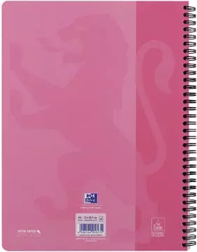 Een Oxford School collegeblok A4+ gelijnd, 23-gaats, 80 vel, roze koop je bij ShopXPress