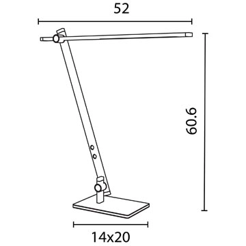 Een Unilux bureaulamp Lumilight, zwart koop je bij ShopXPress