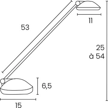 Een Unilux bureaulamp Joker Oceanis, LED, blauw koop je bij Supplierz BV