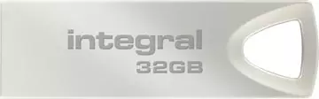 Een Integral ARC USB stick 2.0, 32 GB, zilver koop je bij ShopXPress