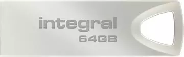 Een Integral ARC USB stick 2.0, 64 GB, zilver koop je bij ShopXPress