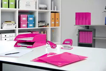 Een Leitz WOW ringmap 2 ringen, roze koop je bij ShopXPress