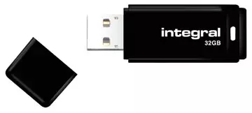 Een Integral USB 2.0 stick, 32 GB, zwart koop je bij ShopXPress