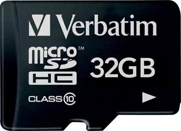 Een Verbatim microSDHC geheugenkaart, klasse 10, 32 GB koop je bij ShopXPress