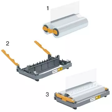 Een GBC hervulbare lamineerrol Foton 30, 125 micron, glanzend, maximaal 150 A4 documenten koop je bij ShopXPress