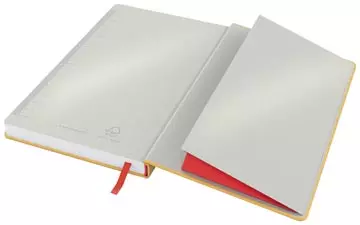 Een Leitz Cosy notitieboek met harde kaft, voor ft A5, geruit, geel koop je bij ShopXPress