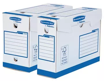 Een Bankers Box Basic archiefdoos Heavy Duty, ft A4+, rug van 10 cm koop je bij ShopXPress