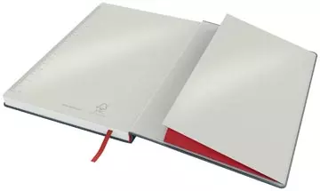 Een Leitz Cosy notitieboek met harde kaft, voor ft B5, gelijnd, grijs koop je bij ShopXPress