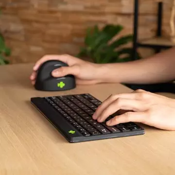 Een R-Go Compact Break ergonomisch Bluetooth toetsenbord, qwerty, zwart koop je bij ShopXPress